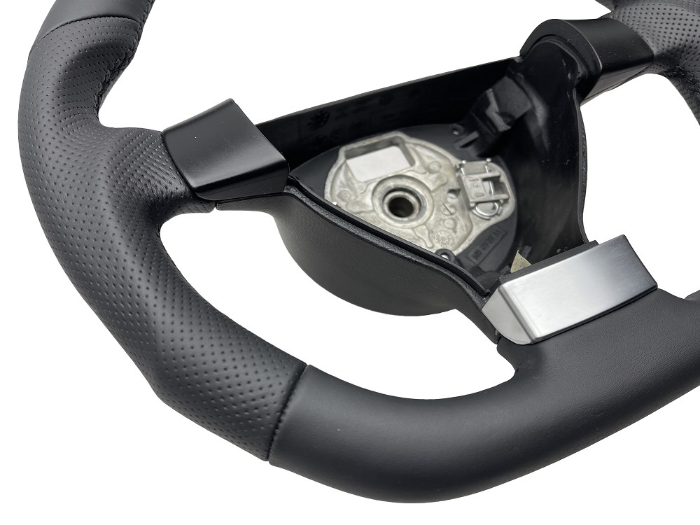 Tuning 3 Speichen Lenkrad Lederlenkrad Schwarz Vw POLO 9N ABGEFLACHT